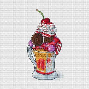 Dessert cross stitch pattern