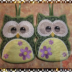 Embroidery ITH design Digital embroidery Patterns "Big-eyed owl"