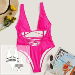Swimsuit pattern. Sewing pattern. Bikini pattern PDF.