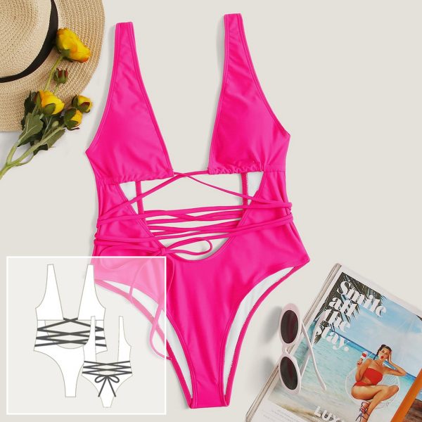 Swimsuit pattern. Sewing pattern. Bikini pattern PDF.