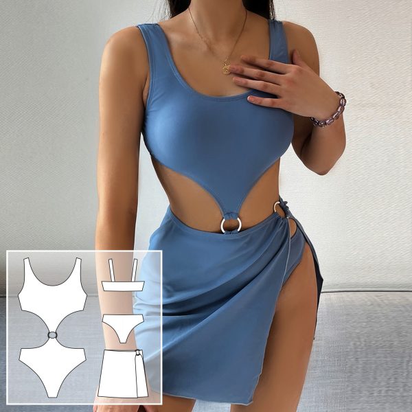 Swimsuit pattern. Sewing pattern. Bikini pattern PDF.