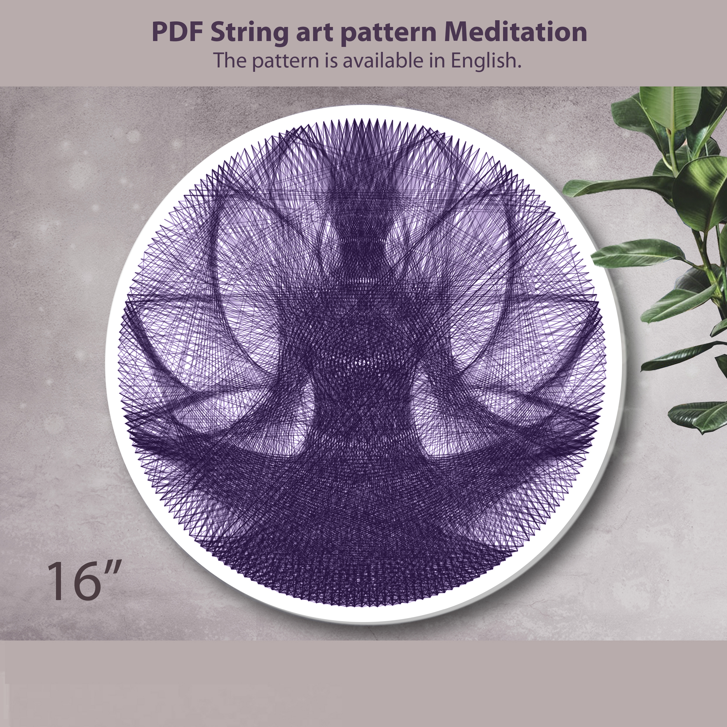 String art patterns PDF. Butterfly wall art. DIY String art template &  tutorial - Crealandia