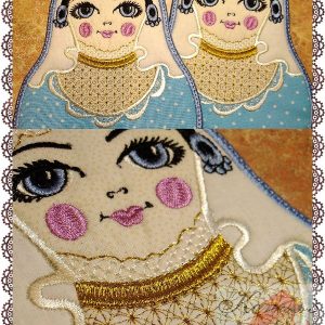ITH design Digital embroidery Patterns “Nesting doll – Matryoshka7”