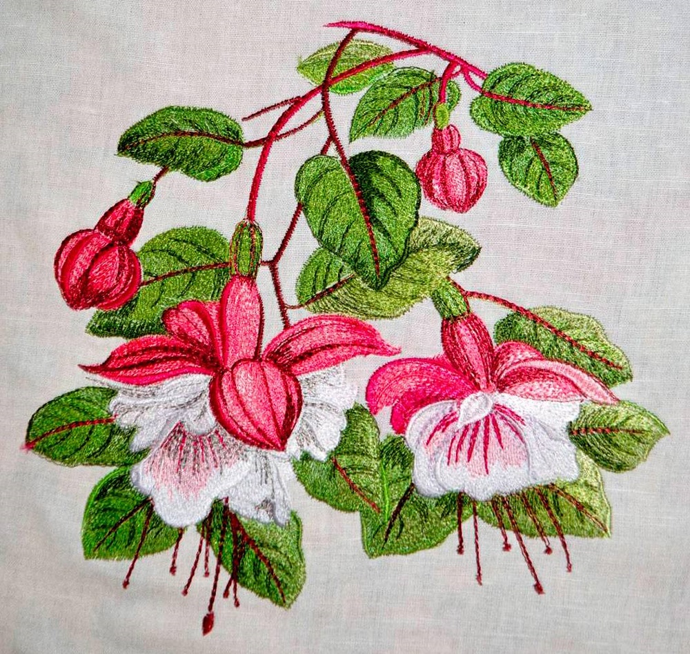 Design Embroidery Machine Patterns Design DIGITAL EMBROIDERY Fuchsia 2 Design Embroidery Machine Patterns Design DIGITAL EMBROIDERY Fuchsia - Image 2