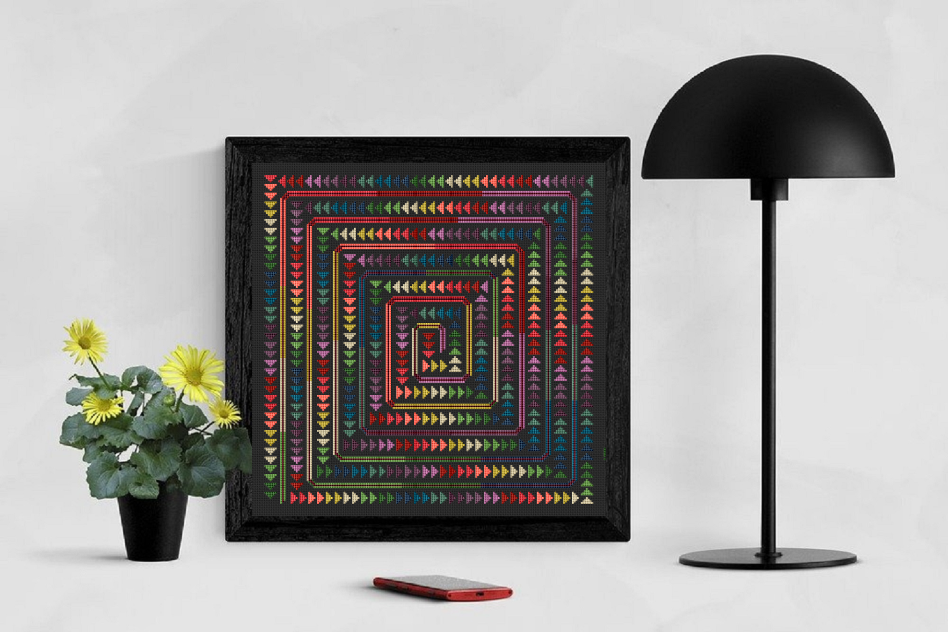 Patchwork for Cross Stitch Pattern Ornament - Abstract Maze 161-162 5 Patchwork for Cross Stitch Pattern Ornament - Abstract Maze 161-162 - Image 5