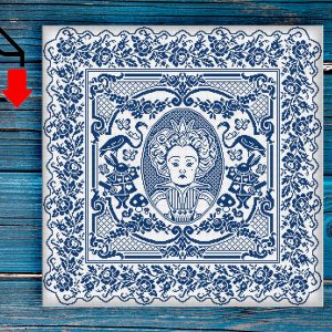 Sampler Cross stitch pattern Alice in Wonderland cross stitch