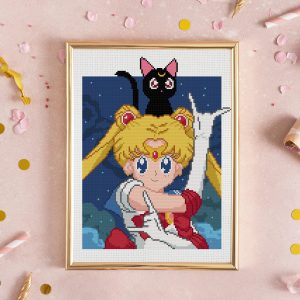 Sailor Moon cross stitch pattern PDF