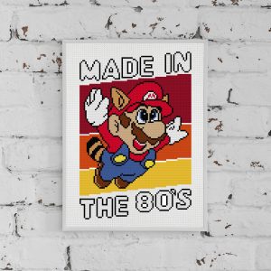 Mario cross stitch pattern.