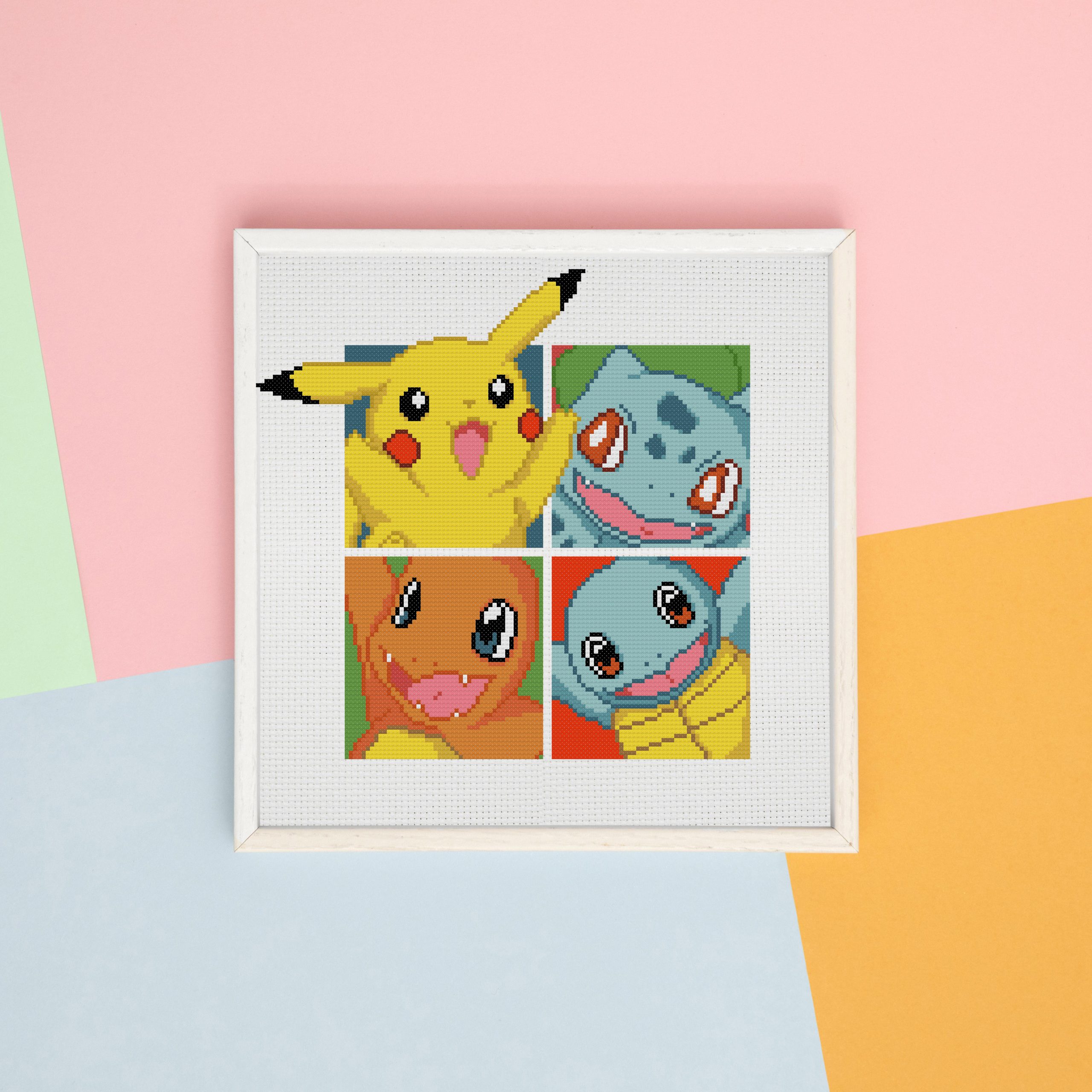 Pikachu Heart - Pokemon - Cross Stitch Pattern PDF Downloadable