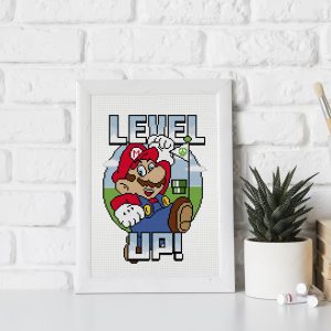 Mario cross stitch pattern PDF