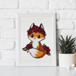 Fox cross stitch pattern PDF