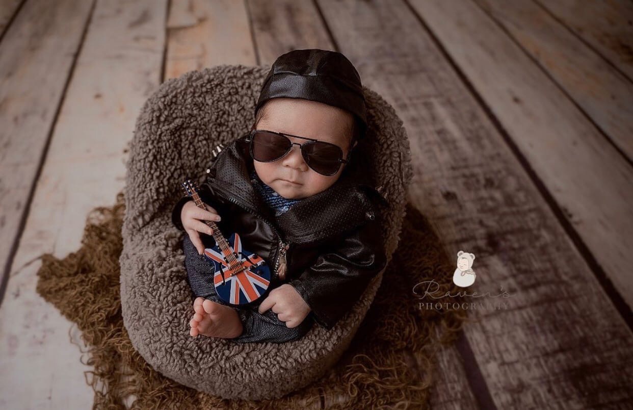 Biker jacket store baby boy