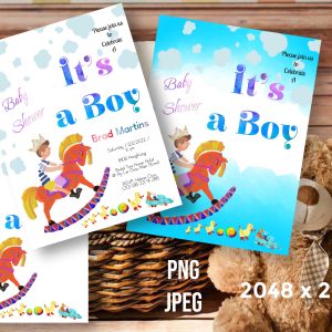 Baby Shower Invitation Clipart Postcard Birthday Holiday