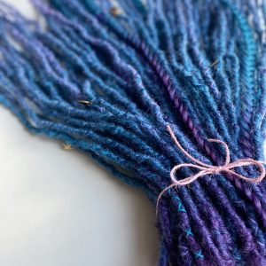 35 De Purple and blue ombre synthetic dreadlocks Ready to ship