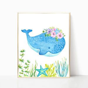 Nautical Nursery Art, Baby Sea Animal, Under The Sea Prints