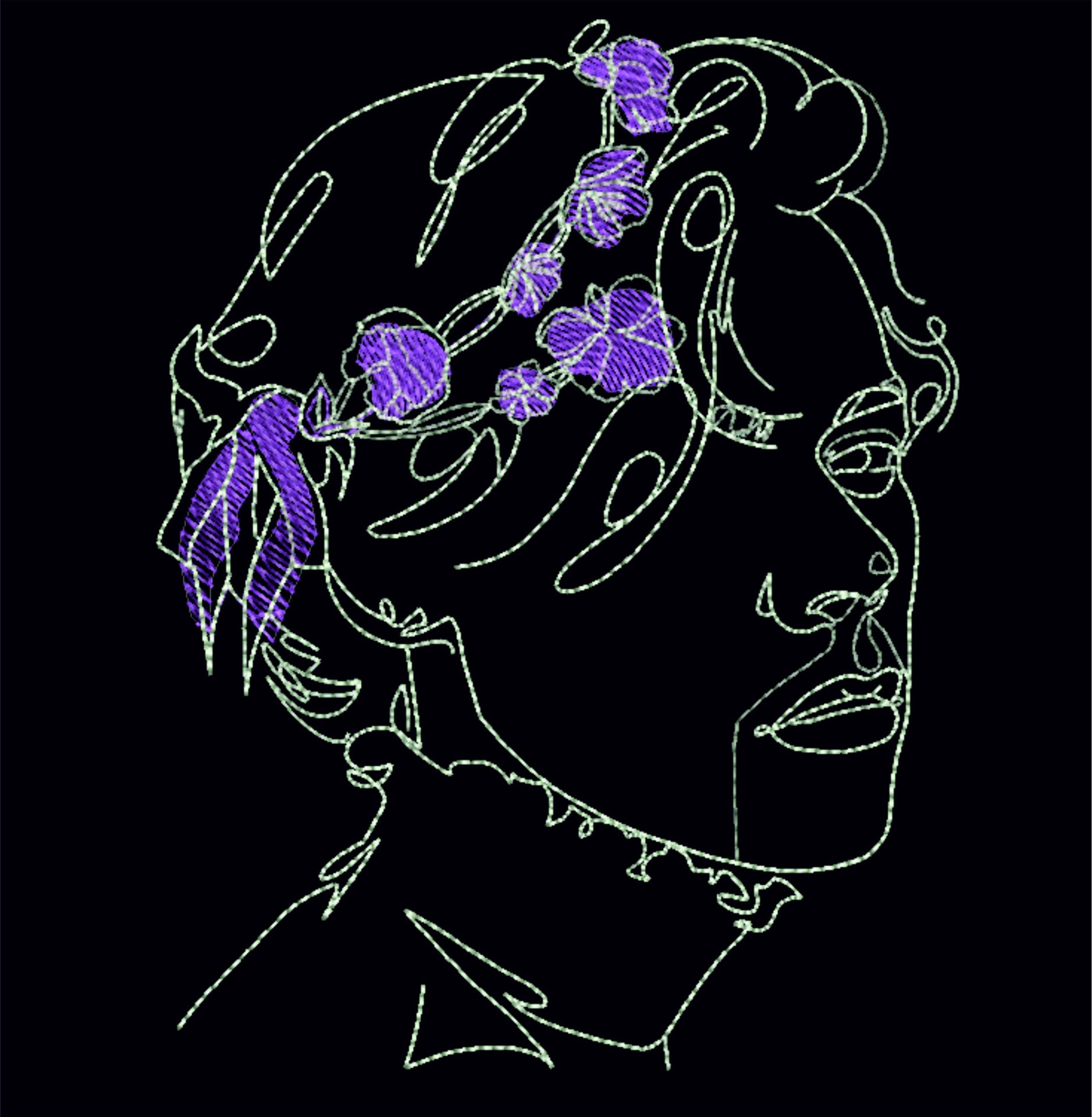 Harry Stylis machine embroidery design 5 Harry Stylis machine embroidery design - Image 5