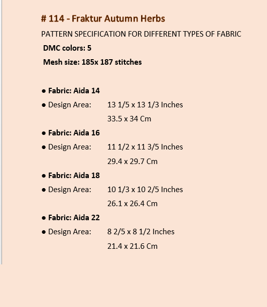 Cross Stitch Pattern Sampler Autumn Fraktur Modern Folk Embroidery PDF 114 5 Cross Stitch Pattern Sampler Autumn Fraktur Modern Folk Embroidery PDF 114 - Image 5