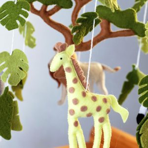 Safari baby mobile, jungle mobile, mobile nursery, nursery decor