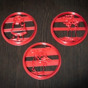 Muriel Bagge, Eustace Bagge and dog Courage Cookie Cutters