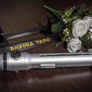 Ahsoka Thano wedding bouquet lightsaber hilt