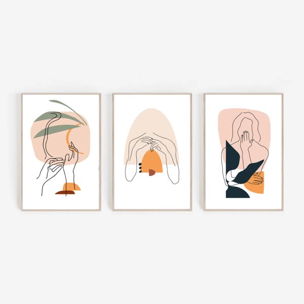 Women Abstract Line Art Woman Instant Download