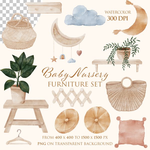 Baby Nursery Furniture Clipart
