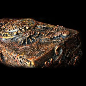 Steampunk box, Mix-media jewelry box, Boho jewelry box