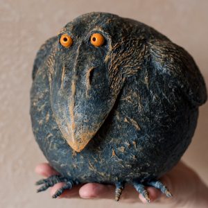 Moneybox “CROW”/Halloween gift/ Creepy doll