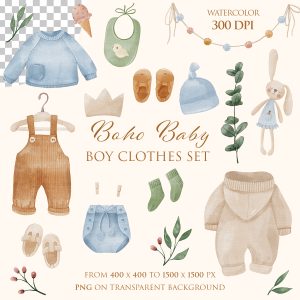 Baby Boy Clothes Clipart