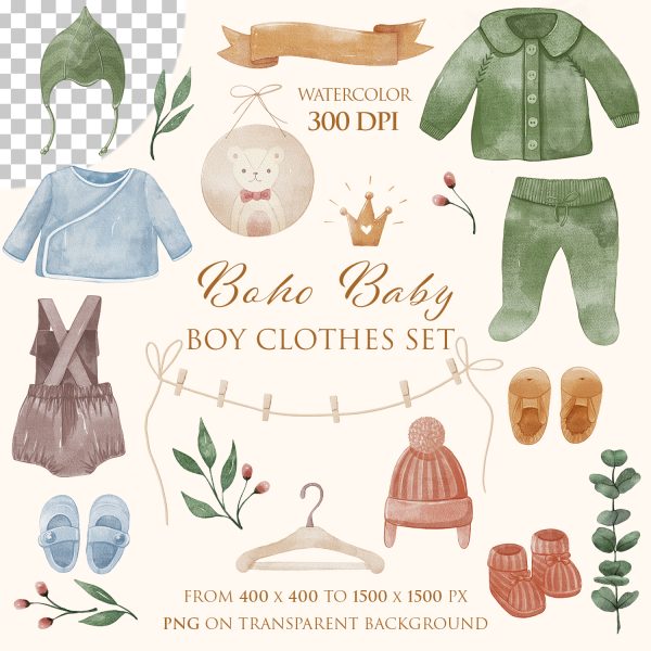 Baby Boy Clothes Clipart