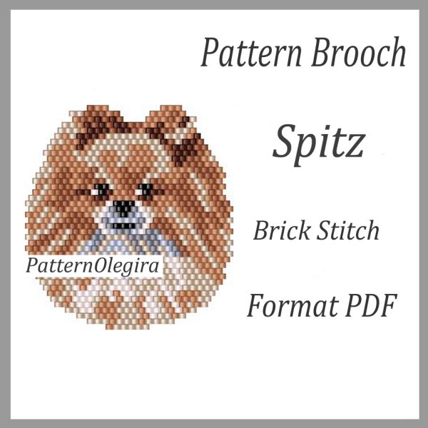 SPITZ brooch bead pattern PDF file