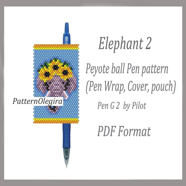 ELEPHANT 2 bead pattern PDF file