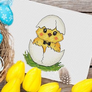 Chick cross stitch pattern
