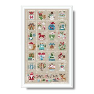 Inicio 917 Christmas Advent Calendar Cross Stitch Winter Advent Pdf
