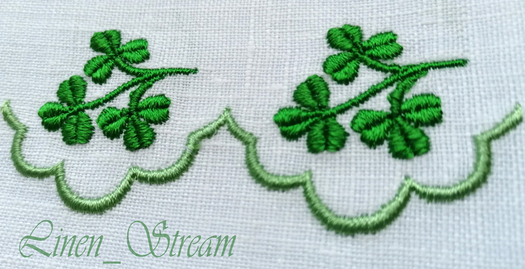 Clover Border machine embroidery designs 3 Clover Border
