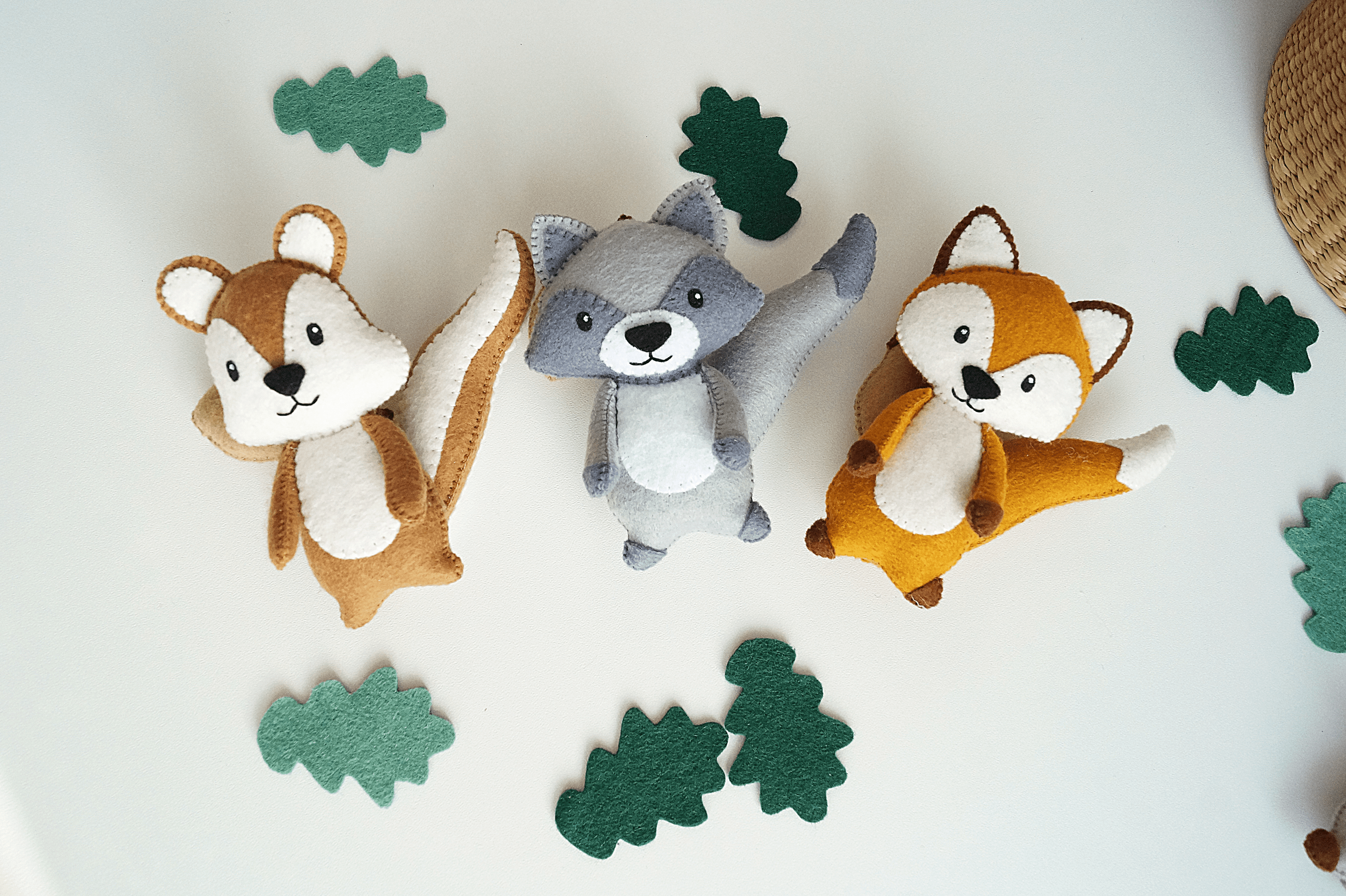 fox crochet plush toys forest animal baby gift toys stuffed