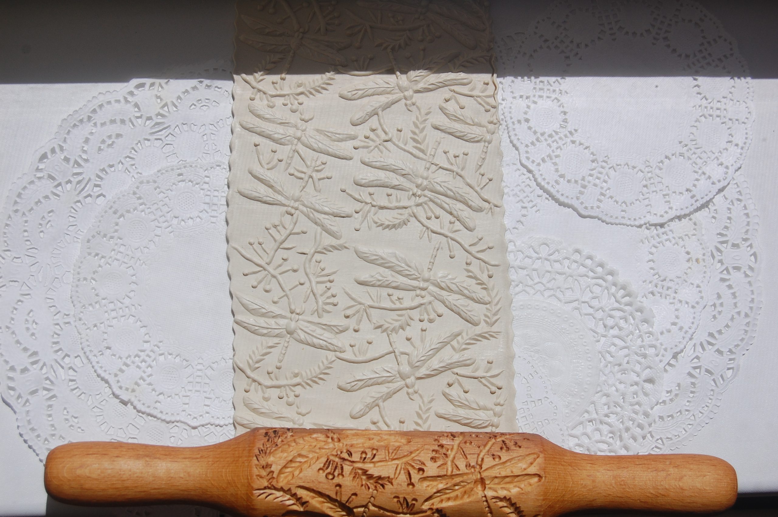 Rolling pin embossed, Engraved Rolling Pin, With Pumpkin