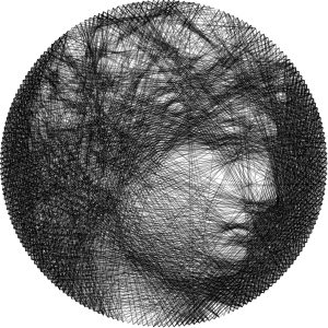 String art pattern PDF. David Michelangelo wall art DIY