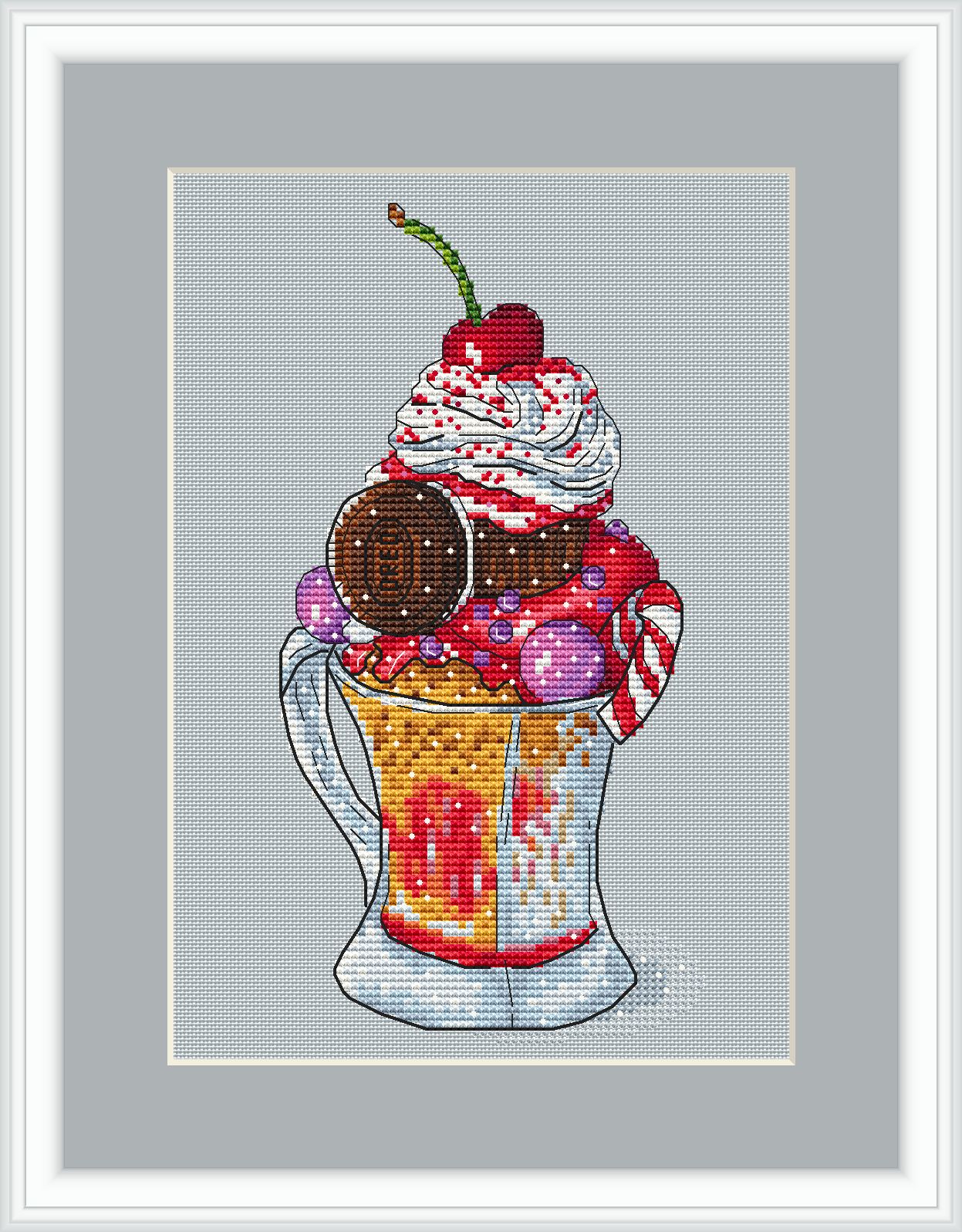 Dessert Cross Stitch Pattern, Sweetness cross stitch chart 2 Dessert Cross Stitch Pattern, Sweetness cross stitch chart - Image 2