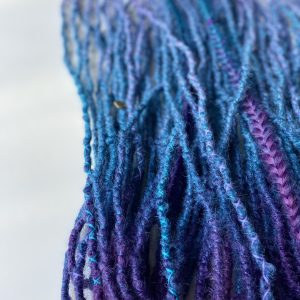 35 De Purple and blue ombre synthetic dreadlocks Ready to ship
