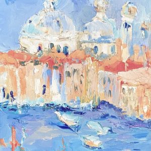Venice Original oil painting Cityscape Abstract landscape Impressionism