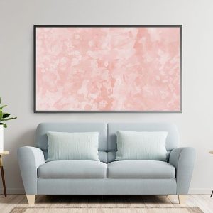 Samsung Frame TV art abstract painting pink 089