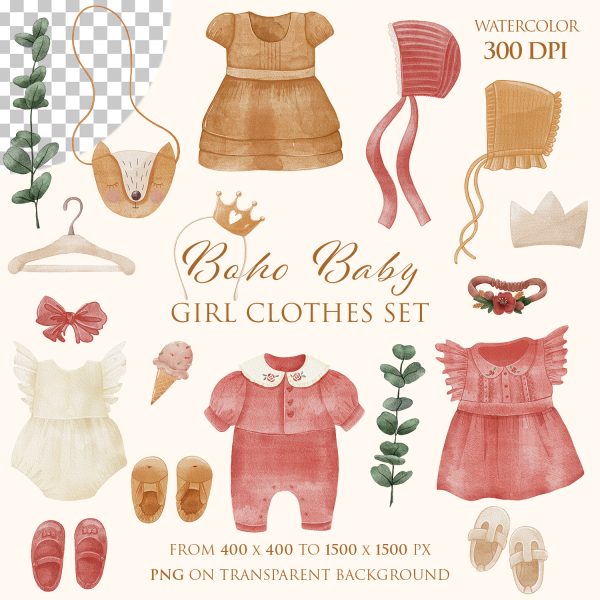 Baby Girl Clothes Clipart
