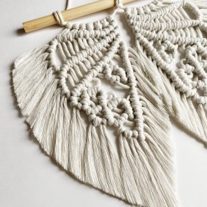 Macrame pattern PDF, Angel Wings Wall Hanging DIY Tutorial