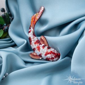 Handmade Marketplace 668 Koi fish brooch