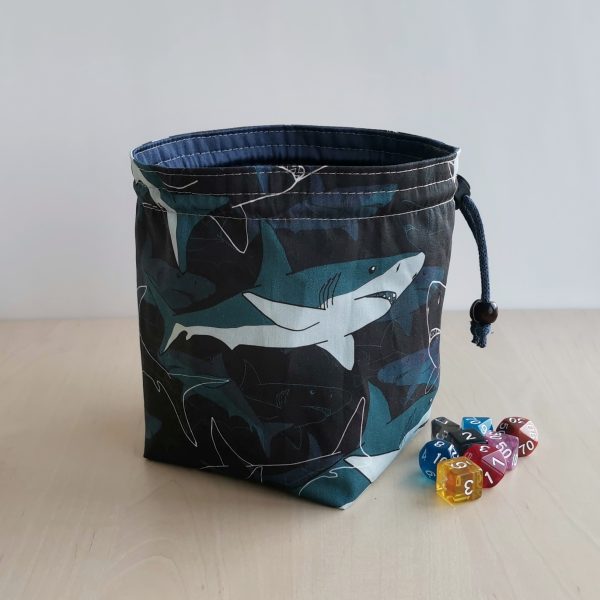 shark dice bag