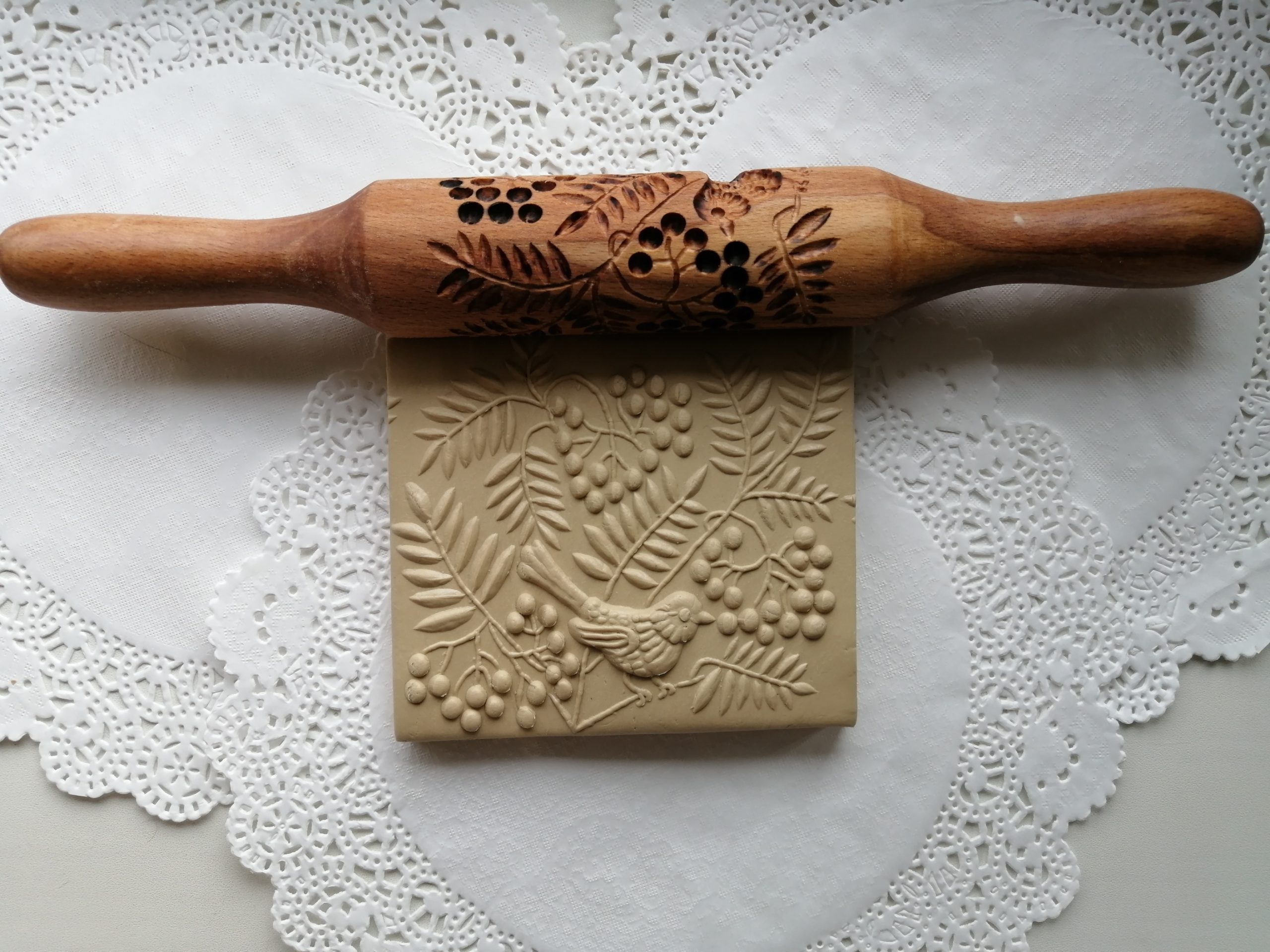 Embossed rolling pin, engraved rolling pin for cookies, pattern