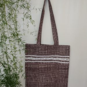 brown tote bag