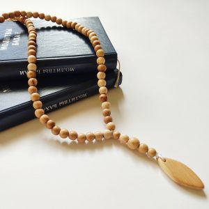 Wood Baha’i Prayer Beads-Full 95/baha’i gifts/Juniper Jewelry