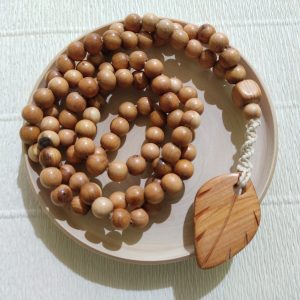 Bahai Praying Beads 95/juniper wood prayer necklace/baha’i gifts
